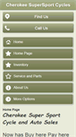 Mobile Screenshot of cherokeesupersportcycle.com